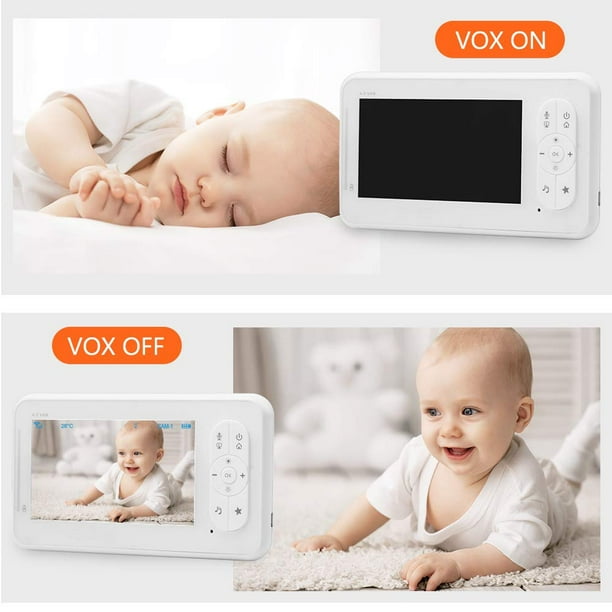 Barbala Baby Monitor 4,3 Moniteur vidéo pour bébé avec caméra