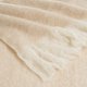 thumbnail image 3 of Manta Beige para sofá de Lana con Flecos de 130x170 cm - esquí esquí Gafas de esquí, 3 of 5
