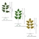 thumbnail image 1 of Disposición de arado Accesorios de plantas fotográficas Se pueden diseñar hojas persas de siete tenedores de simulación de oro verde, 1 of 4