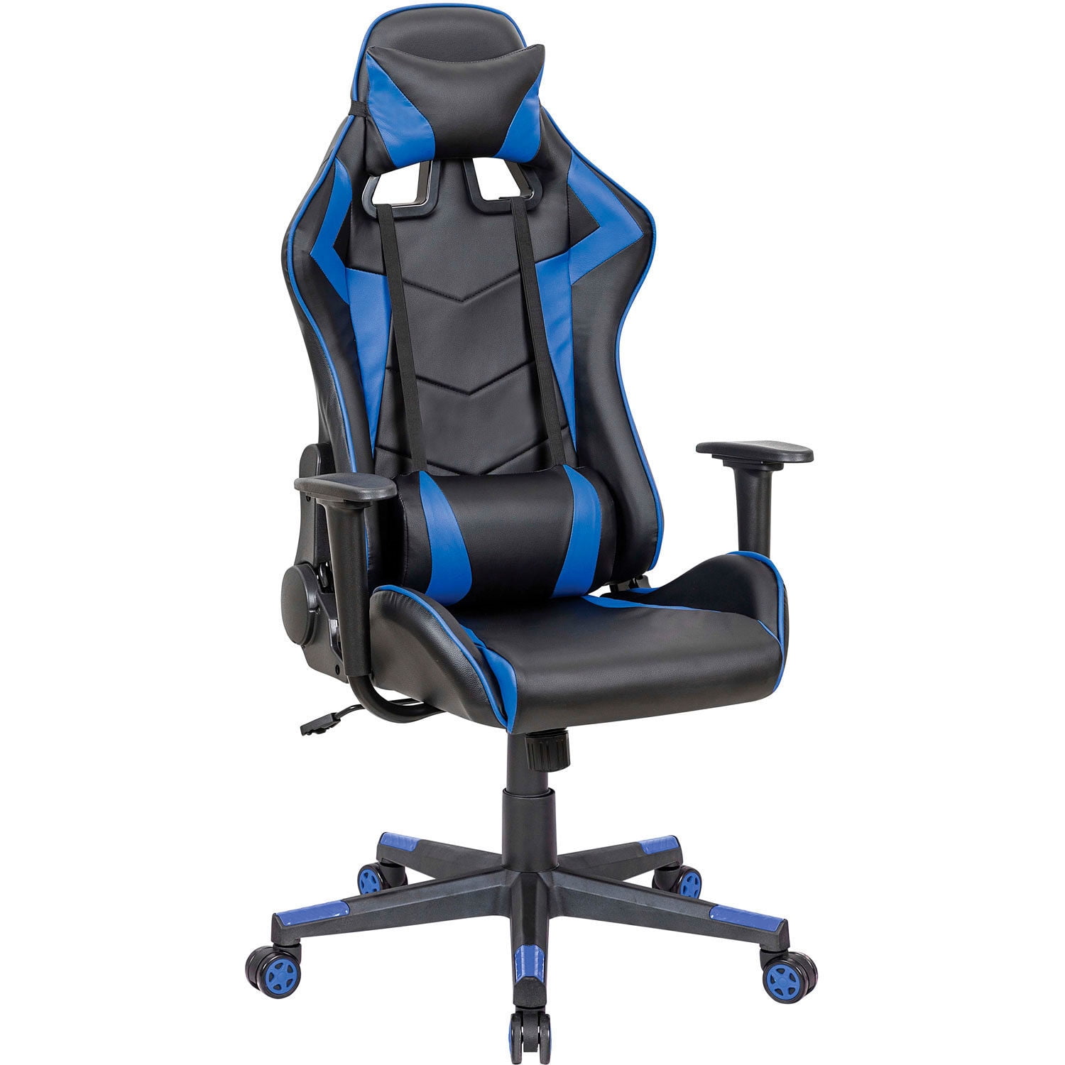 Staples Emerge Vortex Bonded Leather Gaming Chair, Black and