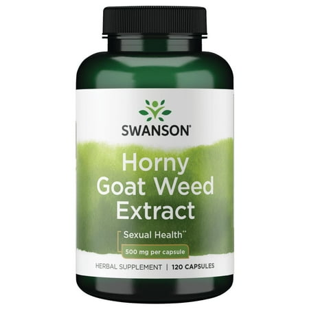 Swanson Horny Goat Weed Extract 500 mg 120 Capsules