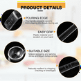 thumbnail image 2 of 10 Pieces 7.8Inch 1Oz Clear Small Ladle Mini for Sauce Long Handle Plastic Punch Bowl Serving Spoons, 2 of 6