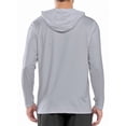 thumbnail image 2 of NORTHYARD Men's Hoodie Sun Protection Shirts with Long Sleeves UPF 50+ UV Swim Rash Guard for Fishing Hiking Beach Hooded Lightgrey XL, 2 of 6