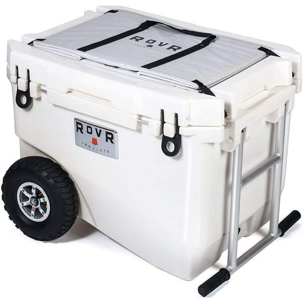 RovR RollR Portable Rolling Outside Insulated Cooler with Wheels, 60 Qt