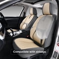 thumbnail image 4 of 2009 for Cadillac Dts Seat Cover, Light Taupe Car Seat Covers, Faux Leather 5 Piece Full Set Waterproof Suitable for All Seasons, Upgrade the Car's Interior, 4 of 9