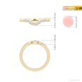thumbnail image 4 of ANGARA Lab Grown Diamond Curved Wedding Ring for Women in 14K Yellow Gold (Size-1.35mm| Color-F-G| Clarity-VS) | April Birthstone, Anniversary, Jewelry Gift for Women | Lab-Grown Diamond Ring, 4 of 6