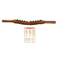 thumbnail image 4 of Gua Massage Tools Beech Wood With Poster Chart Acupoint Manual Muscle Relaxation Carbonized, 4 of 8