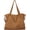 Khaki, variant on Soft Denim Handbag for Women Casual Hobo Tote Bag Retro Crossbody Bag Large Capacity Denim Purses