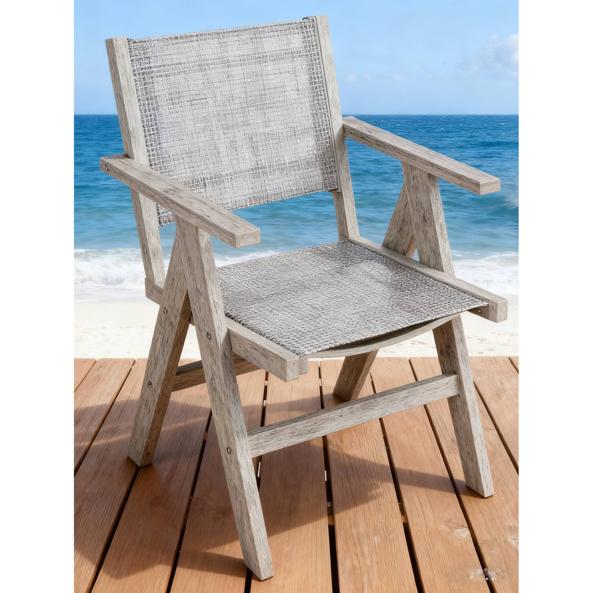 Stylish Outdoor Dining Chair, Comfortable Rest Chair for Yard Dinner Casual Outdoor Friend Gathering, Brown