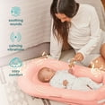 thumbnail image 5 of Homedics 3-in-1 Calming Baby Cushion, Soothing Comfort for Newborns & Infants, Snuggling Sensation, Sound and Vibration, Designed for Safety, Cordless, Rechargeable & Machine-Washable, Coral, 5 of 9