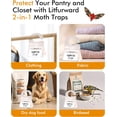 thumbnail image 3 of Pantry Moth Traps 10 Pack, Sticky Glue Traps with Professional Strength Pheromones for Food Cupboards, Kitchen and House Pantry, Non Toxic, 3 of 7