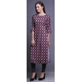thumbnail image 3 of Bimba Tunique Droite à Manches 3/4 Kurta Imprimée Tenue d'Été pour Femmes, 3 of 6