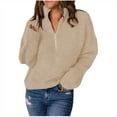 thumbnail image 2 of POROPL Pullover Sweaters for Women Long Sleeve V-Neck Sweater Casual Blouse Top Size S-XXL, 2 of 6