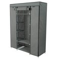 thumbnail image 2 of SalonMore Portable Closet Wardrobe Clothes Rack Storage Organizer With Shelf Gray Storage, 2 of 8