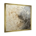 thumbnail image 3 of Designart "Meditative Movement In Grey And Beige" Abstract Spirals Picture Framed Wall Decor, 3 of 5