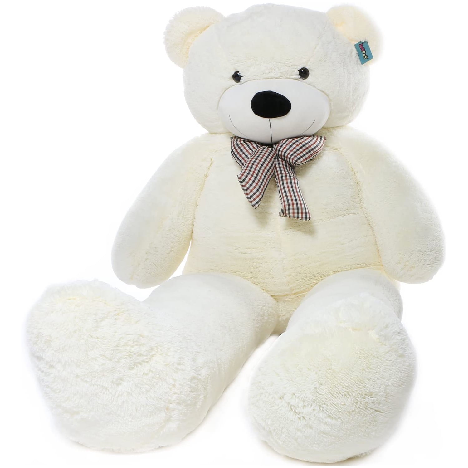 7.5" Zebra Teddy Bear Doll White Black Ultra Plush Bear Toy Bean Bag Fill NEW 
