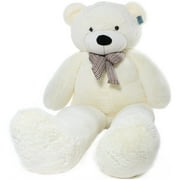 Joyfay 91 inch White Giant Stuffed Teddy Bear Animal Plushie Plush Toy for Adults Children Christmas Wedding Anniversary Birthday Valentine's Day Gift