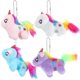 thumbnail image 1 of KAKOWELY 4 llaveros de unicornio de peluche con colgante de animal kawaii, adorno para bolso de mano, 1 of 5