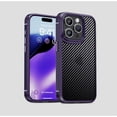thumbnail image 2 of Compatible with iPhone 15 Pro Max Case Clear Carbon Fiber Shockproof Slim Thin Drop Protection Soft Bumper Support Wireless Charging Shockproof Cover Compatible with Women Man Black, 2 of 6