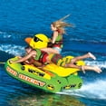 thumbnail image 2 of WOW Watersports 18-1140 Big Ducky 3 Rider Towable Boating Lake Tube, Yellow, 2 of 4