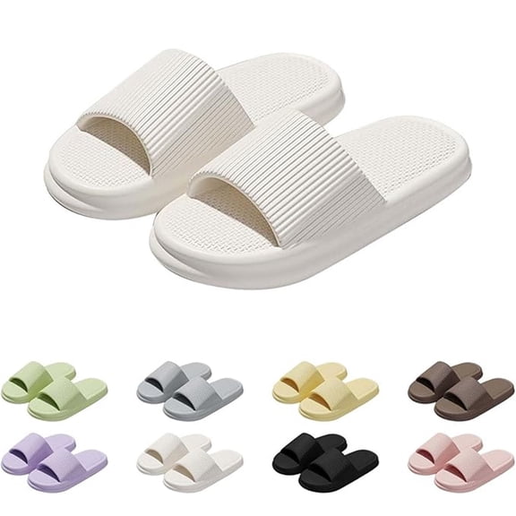 XINPING Cute Slippers for Women Summer Feeling Soft Lightweight Platform Non Sandals Antislip Indoor Outdoor Slippers for Women Men
