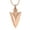 RoseGold, variant on Men's Necklace - Stainless Steel Pendant Necklace For Men Cool Spear Point Arrowhead Pendant Chain Jewelry,Black & Silver & Gold & Blue & RoseGold Tone,Gift for Him