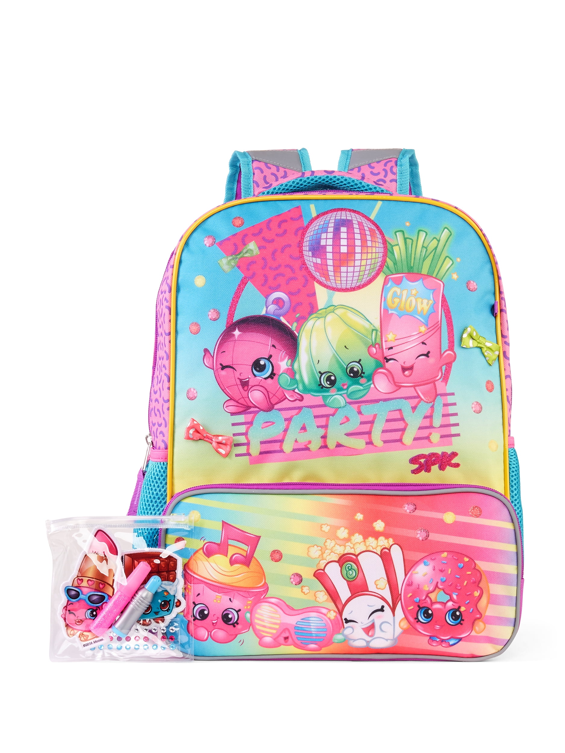 Shopkins School Backpack Set 12" Small Backpack with Lunch Bag 2pc Moose 