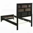 thumbnail image 5 of Twin Size Grey Oak Platform Bed Frame - No Box Spring Needed - Sturdy & Silent for Bedroom, 5 of 6