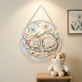 thumbnail image 4 of Tong Acrylic Puzzle Style Colored Glass Style Hanging Featuring Unique Irregular Shapes As Home Art Which Can Be Installed On Windows, 4 of 5