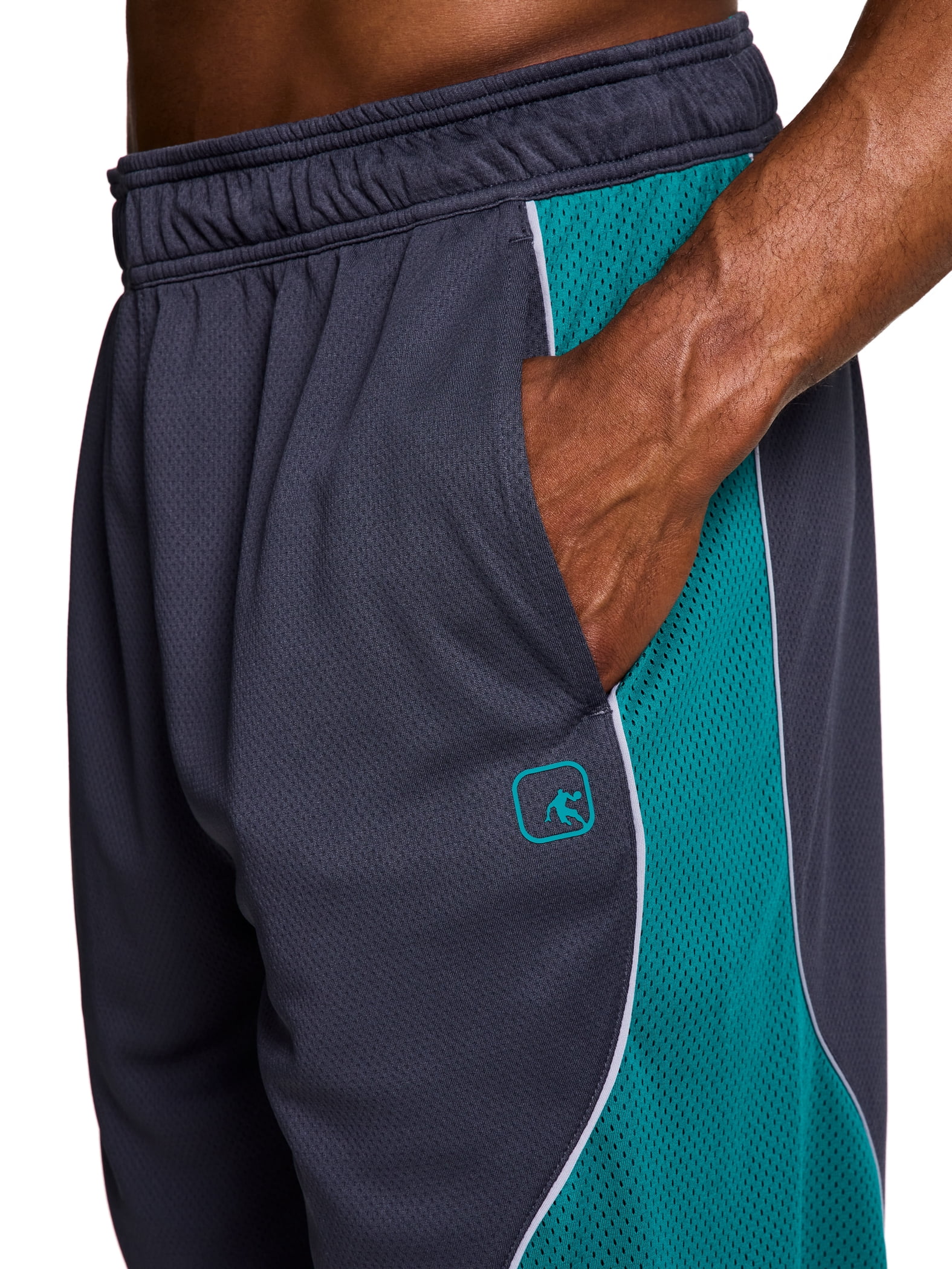 AND1 Men's and Big Men's Active Enforcer Short, 10" Inseam, up to Size 5XL