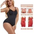 thumbnail image 5 of Vaslanda Low Back Bodysuit for Women Tummy Control Shapewear Shaping Body Shaper Tank Top, 5 of 6