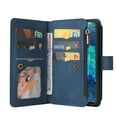 thumbnail image 2 of Wallet Case for Samsung Galaxy S20 FE, Magnetic Zipper Pouch Premium PU Leather with Kickstand Wallet Flip Shockproof Phone Case Wrist Strap Card Slots Holder Pocket Samsung Galaxy S20 FE,
Blue, 2 of 17