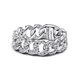 thumbnail image 2 of Pandora Anillo con Cadena Cubana Pavé 193557C01-56 - Plata de Ley, Circonitas Cúbicas, Talla 56, 2 of 5