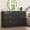 Black, variant on Mintazer Wide Dresser with 6 Drawers, Storage Chest of Drawers with Gold Metal Handles for Entryway Bedroom Living Room Hallway, Black