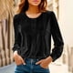 thumbnail image 1 of Ounisa Womens Long Sleeve Zipper Slit Oversized Sweatshirt 2025 Casual Pullover Zipper Hoodies Fall Clothes, 1 of 9