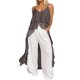 thumbnail image 1 of Vestido informal para mujer: cuello en V con volantes asimétricos, tirantes, ligero, de verano, 1 of 5