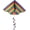72-inhc Rainbow Stripe, variant on In the Breeze 3158 — Rainbow Stripe Delta Kite with Spinning Tail — Colorful and Fun Easy-Flying Kite