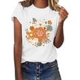 thumbnail image 2 of Tittly T Shirts for Women Graphic Tees Women's Loose Printed Short Sleeved Shirt Summer Casual Cotton Short Sleeved Shirt Tshirts Shirts Spring Tops for Women White XXL, 2 of 6