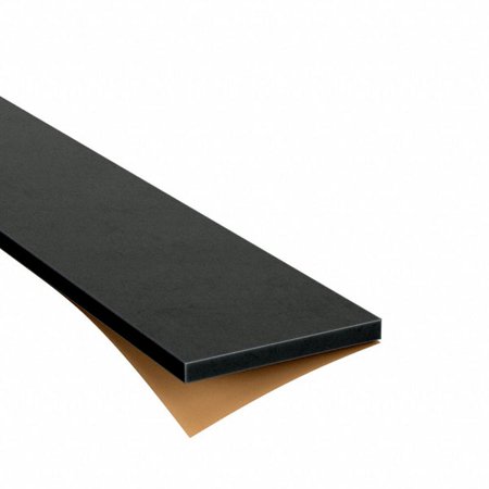 

5/8 Thick Black Bendable Oil-Resistant Soft Buna-N Foam Strips with Adhesive Back 2 Wide x 3 Ft.