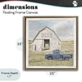 thumbnail image 4 of Stupell Industries Rustic Lodge Rustic Flower Barn Brown Floating Frame Canvas Art, 25 x 25, by Amber Sterling, 4 of 8