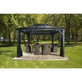 thumbnail image 4 of Sojag Outdoor 12' x 14' Mykonos Double Roof Hardtop Gazebo Outdoor Sun Shelter, 4 of 11