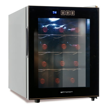 Emerson Er102001 Wine Cooler Black 12 Bottle Walmart Com Walmart Com