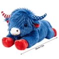 thumbnail image 3 of 4th Of July Highland-Cow Stuffed Animals, 15 inch Patriotic Highland Cow Plushies Toys, Cute Stuffed Animals Plush Pillow Women Men Independence Day Gift, 3 of 8