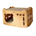 thumbnail image 1 of <p>Cat Scratcher House, Double Layers Sturdy Comfortable Scratch  Space Saving Multifunctional Cat Cardboard House  For Pet For Home</p>, 1 of 7