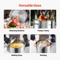 thumbnail image 5 of VEVOR Stainless Steel Stockpot, 64 Quart Large Cooking Pots, Cookware Sauce Pot with Basket, Lid, and Handle, Heavy Duty Commercial Grade Stock Pot, Sanding Treatment, for Large Groups Events Silver, 5 of 8