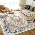 thumbnail image 2 of Gyugmhao 8'x10' Boho Area Rug, Machine Washable Low Pile Carpet, Foldable Non Slip Indoor Floor Mat for Living Room, Office & Home Decor, 2 of 10