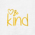 thumbnail image 5 of Dalix Be Kind Embroidered Cotton Relaxed Fit Short Sleeve Crewneck Tee Shirt Women in White L Large, 5 of 5