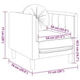 thumbnail image 4 of vidaXL 3 Piece Sofa Set with Pillows Brown Velvet, 4 of 5