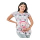 thumbnail image 1 of Playera Maternidad Estampada Bebé Niña Cómoda Ropa Embarazo Playera Mujer Casual Color Rosa, 1 of 4