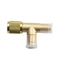 thumbnail image 3 of For Hvac Maintenance Brass Adapter For R22 R12 R134 1/4In Sae Tee Adapter Easy To Install High Temperature Resistant, 3 of 9